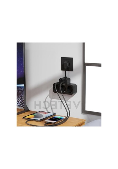 Akım Korumalı Çoklu Priz, Usb Port Ve Çocuk Koruma Özellikleri İle
