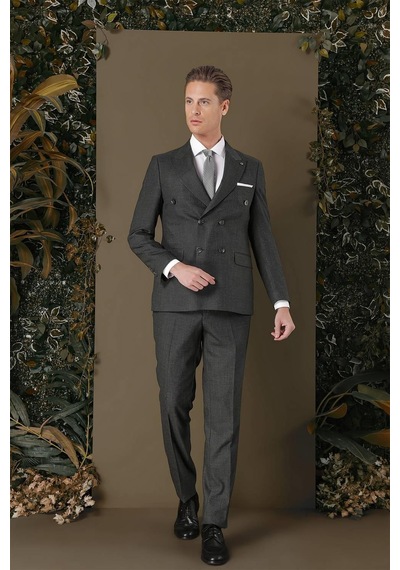 Efor Tk 884 Slim Fit Füme Klasik Takım Elbise Füme Efor Tk 884 Slim Fit Füme Klasik Takım Elbise Füme