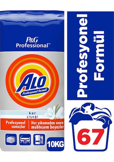 Alo Matik Toz Çamaşır Deterjanı 10KG Beyazlar ve Renkliler (66 Yı