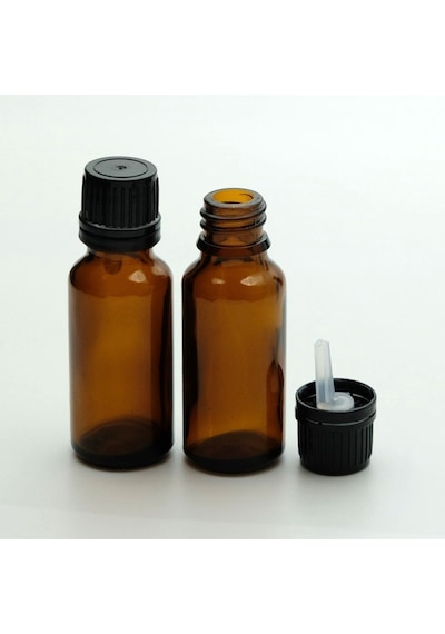 Damlalıklı İçten 30 Ml 10 Adet Amber Şişe