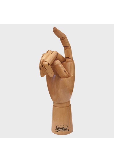 Ahşap Model Mankeni Sağ El Bayan Cilalı 25 Cm