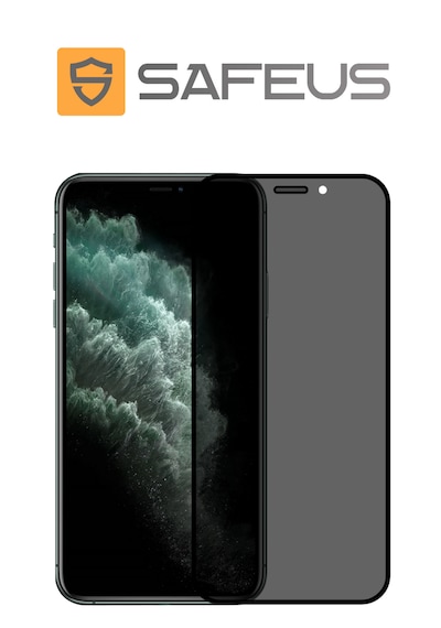 Safeus Tam Kaplayan Hayalet Parmak İzi Bırakmayan Safir Ekran Koruyucu Cam , Apple Uyumlu iPhone 11 Pro Max İle