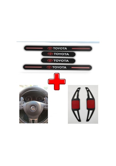 Toyota Auris Uyumlu Carbon Kapı Eşiği + F1 Kulakçık (550932901)