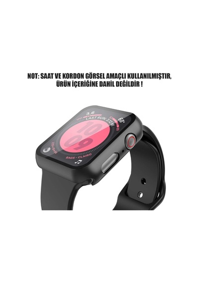 Microsonic Apple Uyumlu  Watch 6 44Mm Kılıf Matte Slim Siyah