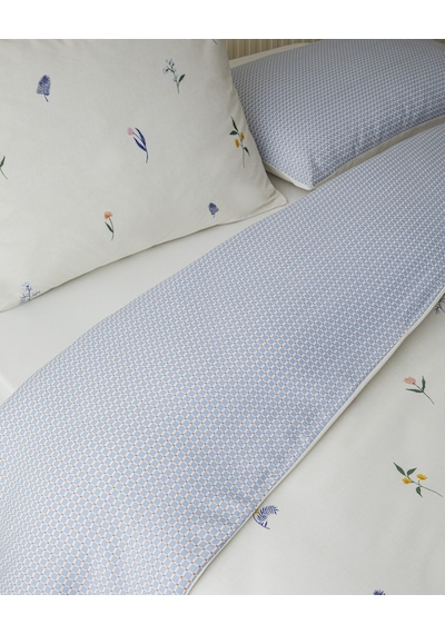 English Home Flowery Kolay Ütülenir Çift Kişilik Nevresim Takımı 200x220 Cm Mavi - Yeşil Mavi - Yeşil
