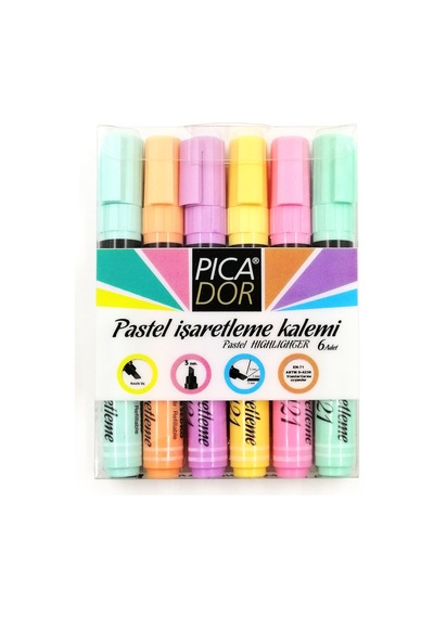 Picador Pastel Işaretleme Kalemi 6 Renk