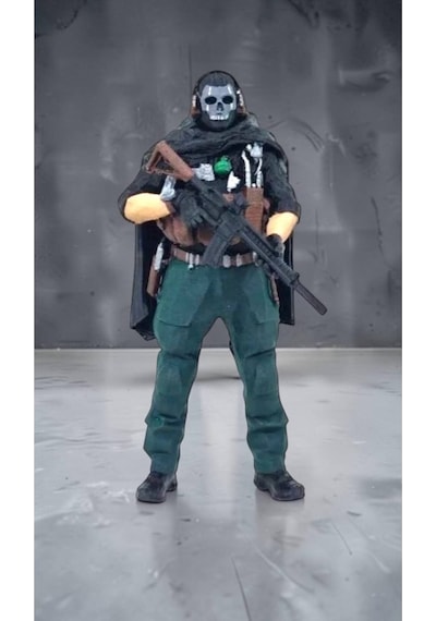 Ghost Call Of Duty Figür - 15 Cm Özel Tasarım Koleksiyonluk