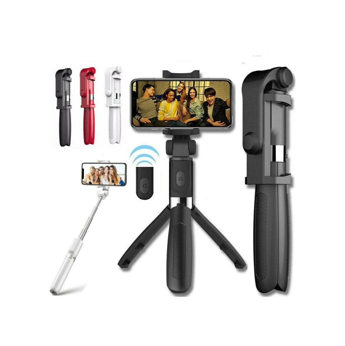 Selfie Stick L01 Bluetooth Kumandalı Selfie Çubuğu Tripod Monopod 5567