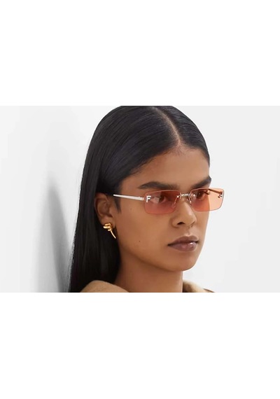 Fendi First Crystal Unisex Güneş Gözlüğü Silver