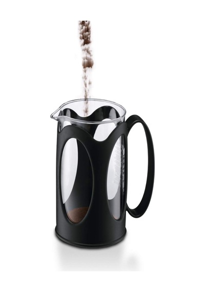 Kenya Kahve Hazırlayıcı French Press Sistemi, Kalıcı Paslanmaz Çelik Filtre Siyah, Siyah, 0,35l Çok Renkli