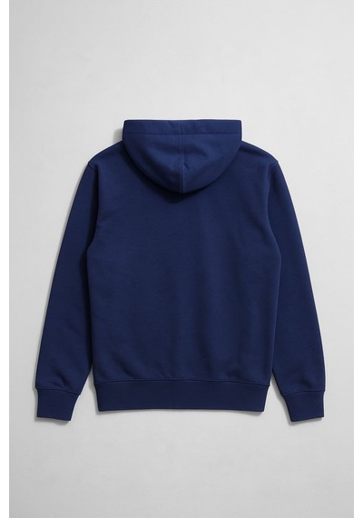 Markapia Erkek Fermuarlı Kapüşonlu Cepli Sweatshirt İndigo