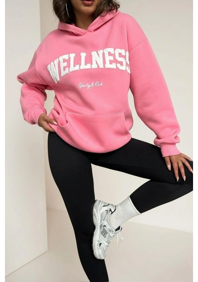 Rovebella Felicità Wellness Oversize Sweatshirt Pembe