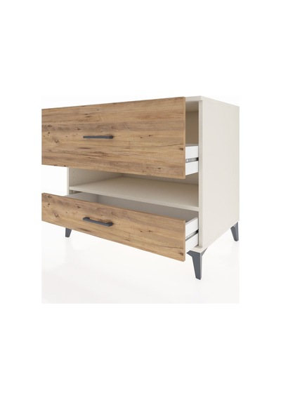 Kronos Şifonyer Tek Raflı 2 Çekmeceli 88x59x80 Aytaşı-çam Aytaşı