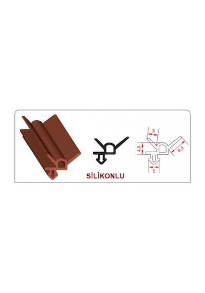 Silikonlu Pvc Pimapen Yalıtım Contası İzolasyon Fitili 25 M