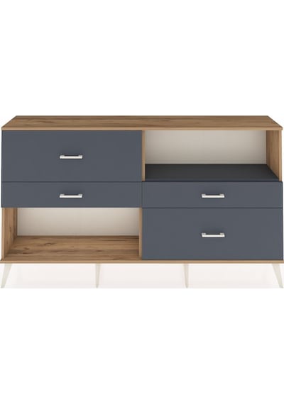 Arges Konsol Tek Raflı 4 Çekmeceli 176x30x99 Çam-antrasit Çam-antrasit Arges Konsol Tek Raflı 4 Çekmeceli 176x30x99 Çam-antrasit Çam-antrasit