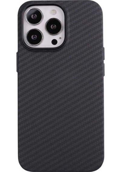 Apple Uyumlu iPhone 12 Pro Max Kılıf Karbon Fiber Tasarımlı Zore Karbono Kapak Siyah