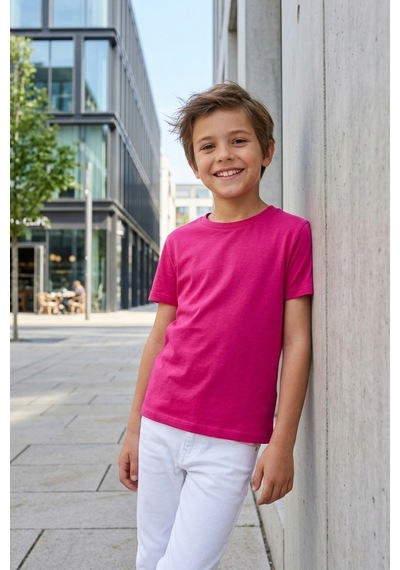 Kiagu Kısa Kol T-shirt Basic Terletmeyen Esnek Kumaş Pamuklu Mevsimlik Kısa Kol Erkek Çocuk Tsort Fuşya Kiagu Kısa Kol T-shirt Basic Terletmeyen Esnek Kumaş Pamuklu Mevsimlik Kısa Kol Erkek Çocuk Tsort Fuşya