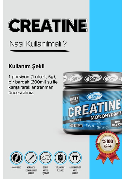 Conlast Creatıne 120g Aromasız
