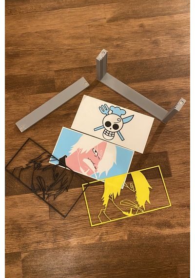 Kazanova Design Sanji Resim Kutusu Büyük Boy One Piece Anime Dekoratif Hediyelik