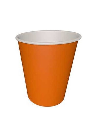BARDAK KARTON 8 OZ TURUNCU PK:8