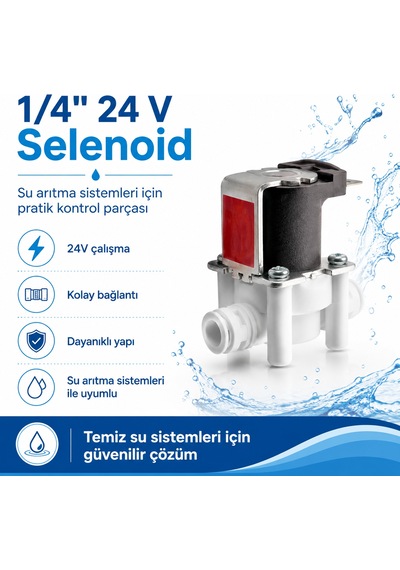 1/4 İnç 24v Su Arıtma Selenoid Valf 608506022
