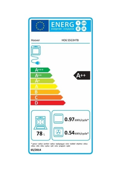 Hoover HO6 S5G3HTB 78 L Ankastre Fırın
