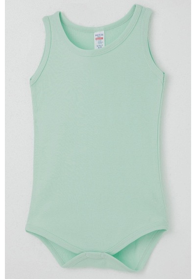 Breeze Erkek Bebek Çıtçıtlı Atlet Zıbın Body Basic 9 Ay-3 Yaş, Su Yeşili Su Yeşili