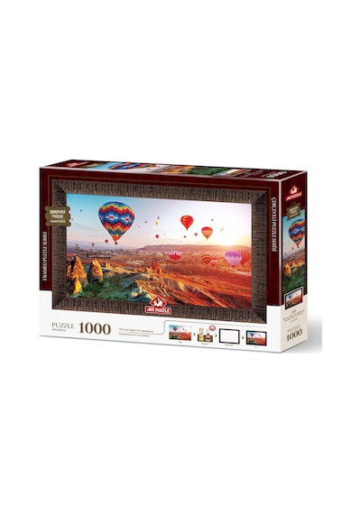 Art Puzzle Kapadokya'nın Son Işıkları 1000 Parça Çerçeveli Puzzle