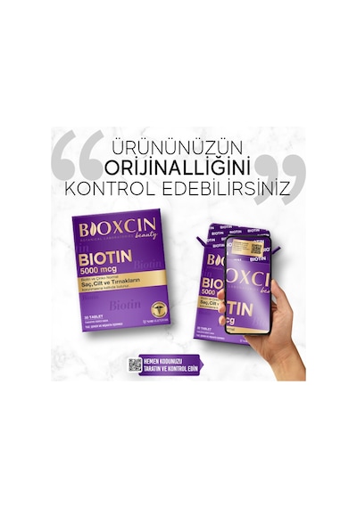 Bioxcin Biotin 5000 Mcg 30 Tablet 2 Adet