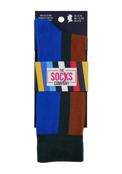 The Socks Company Desenli Erkek Soket Çorap-1851 Çok Renkli