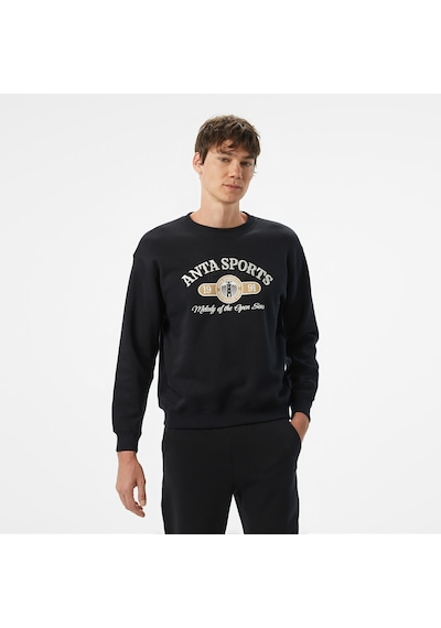 Anta Iconic Erkek Siyah Sweatshirt 872518713 Siyah