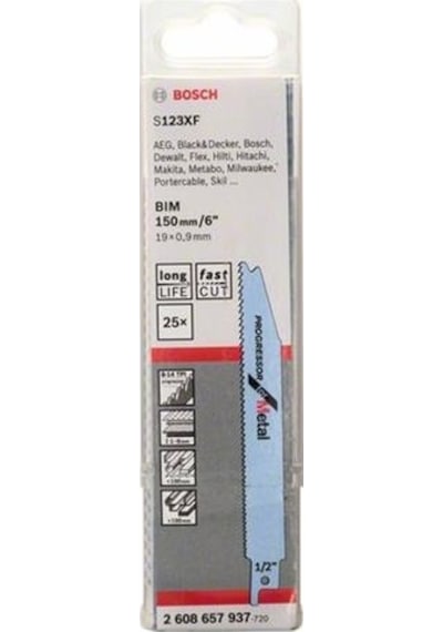 Bosch S 123 XF Progressor For Metal 25'Li Panter Testere Bıçakları - 2608657937