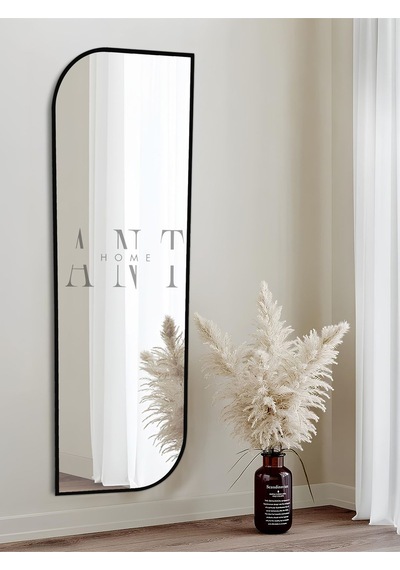 Nice Boy Aynası 120x40 Konsol Aynası, Dresuar Aynası, Asimetrik Ayna 120 X 40 Siyah Anthomeno8s1 Siyah