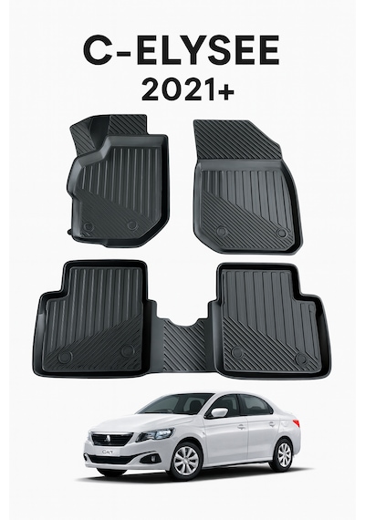 Citroën C-elysee 2012+ Uyumlu 3d Oto Paspas Premium