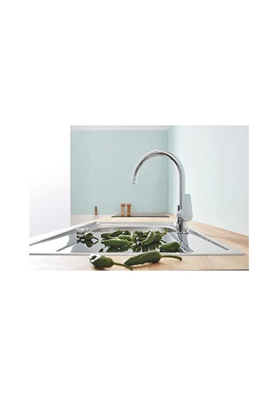 Bauedge Tek Kumandalı Spiralli Eviye Bataryası - 30536000 Krom