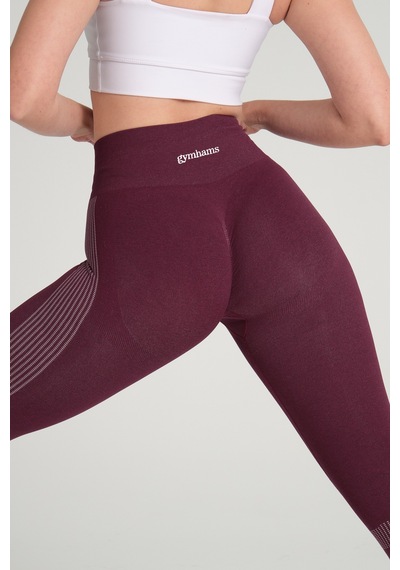 Gymhams Wind Serisi Mürdüm Kalçası Büzgülü Push Up Tayt