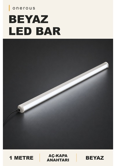 Onerous 1 M Beyaz Led Bar, Anahtarlı, Yapışkanlı Onr-833607860