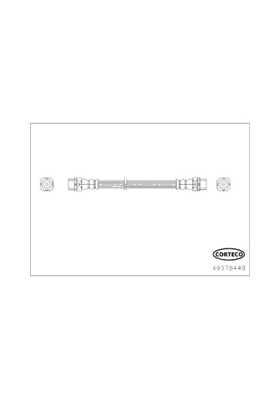Corteco 49378449 Fren Hortumu Sol Arka Bmw X5 E70 F15 F85 6 E71 E72 F16 F86 2006 2018 3145250018