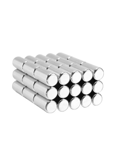 8 Adet 10x20 Mm Yuvarlak Güçlü Neodyum Mıknatıs Çap 10 Mm Kalınlık 20 Mm