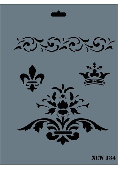 Rich New Seri N134 Stencil 35X25 Cm