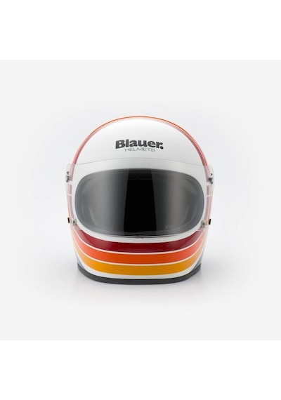 Blauer 80s Kapalı Motosiklet Kaskı Beyaz