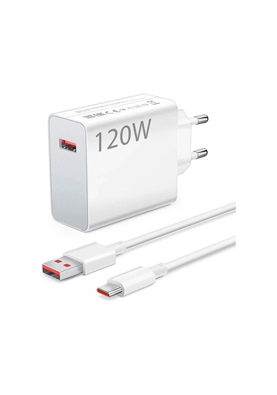 Type-c 120 Watt Hızlı Şarj Aleti Adaptör Kablo Set