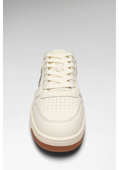 Guess Uddent Erkek Deri Sneaker Ayakkabı Fmjuddlel12 Ekru