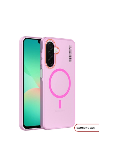 Samsung Galaxy A36 Uyumlu Mat Sert Klein Kılıf Pembe