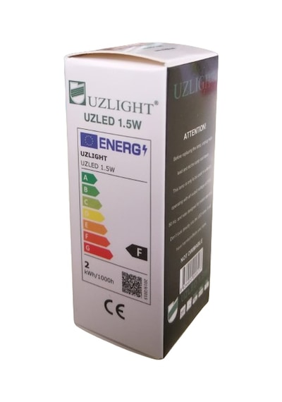 Uzlight Uzled 1,5w Led Ampul E14 3000k Buzdolabı Ampulü