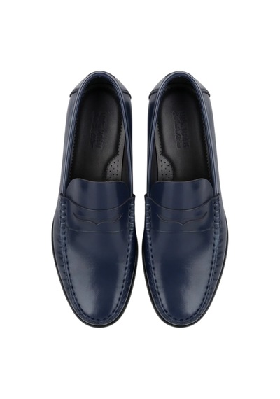 Crc Ayakkabı Hakiki Deri Lacivert Erkek Klasik Soft Su Geçirmez Loafer Günlük Rahat Ayakkabı