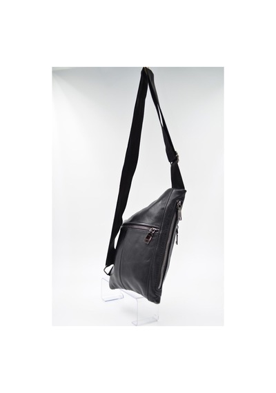 Nahitatyana Erkek Hakiki Deri Siyah Crossbody Çanta Siyah - 172991441 Siyah