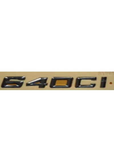 640ci Krom Bagaj Yazısı 3a 3d 3abs