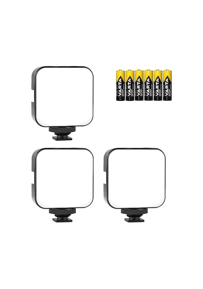 3 Adet Fotograf Ve Video İçin Puluz Pu 529b Mini 64 Led Light 5 Watt 800 Lümen Işık