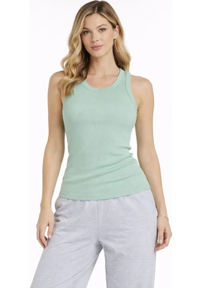 Etiler Collection Fitilli Atlet Sıfır Yaka Slim Fit Arka Baskılı Spor Atlet - Mint Yeşili